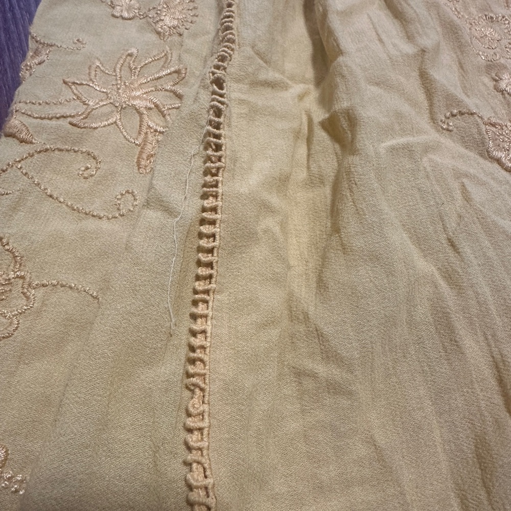 Anthropologie Akemi + Kin Mustard Yellow Dress With Slip - Picture 11 of 12